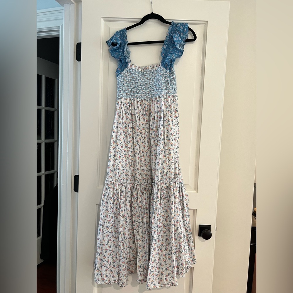 Loveshackfancy Floral and Bow Print Dress Sz. S